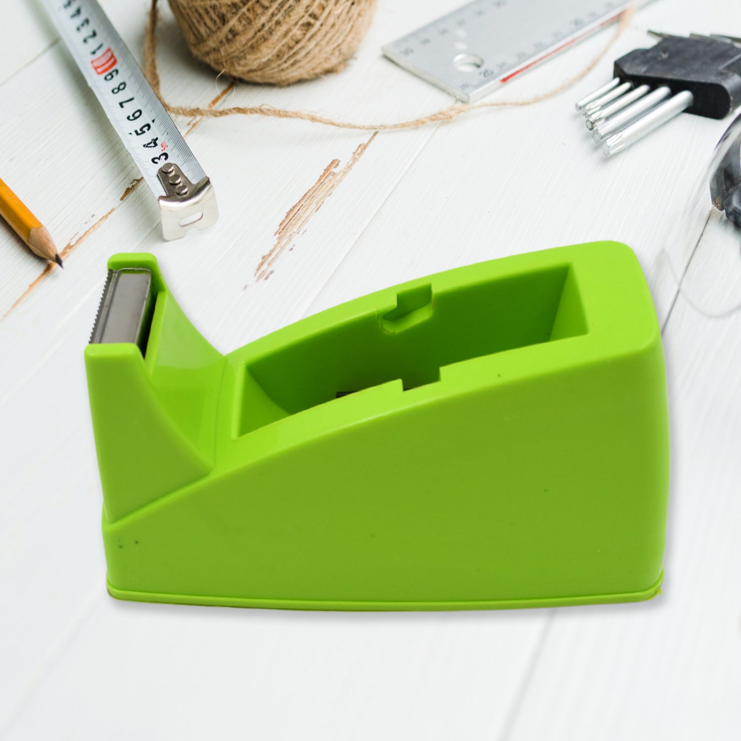 9514 Plastic Tape Dispenser Cutter for Home Office use, Tape Dispenser for Stationary, Tape Cutter Packaging Tape School Supplies (1 pc / 515 Gm) 9514 Plastic Tape Dispenser Cutter for Home Office use, Tape Dispenser for Stationary, Tape Cutter Packaging Tape School Supplies (1 pc / 515 Gm)